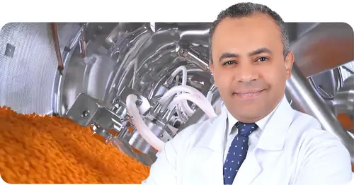 Ahmed Nabil — Founder, KH Scientific Solutions, in pharmaceutical facility